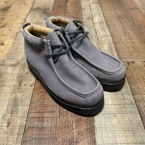 Anca Grey leather ankle boots men's 8.5